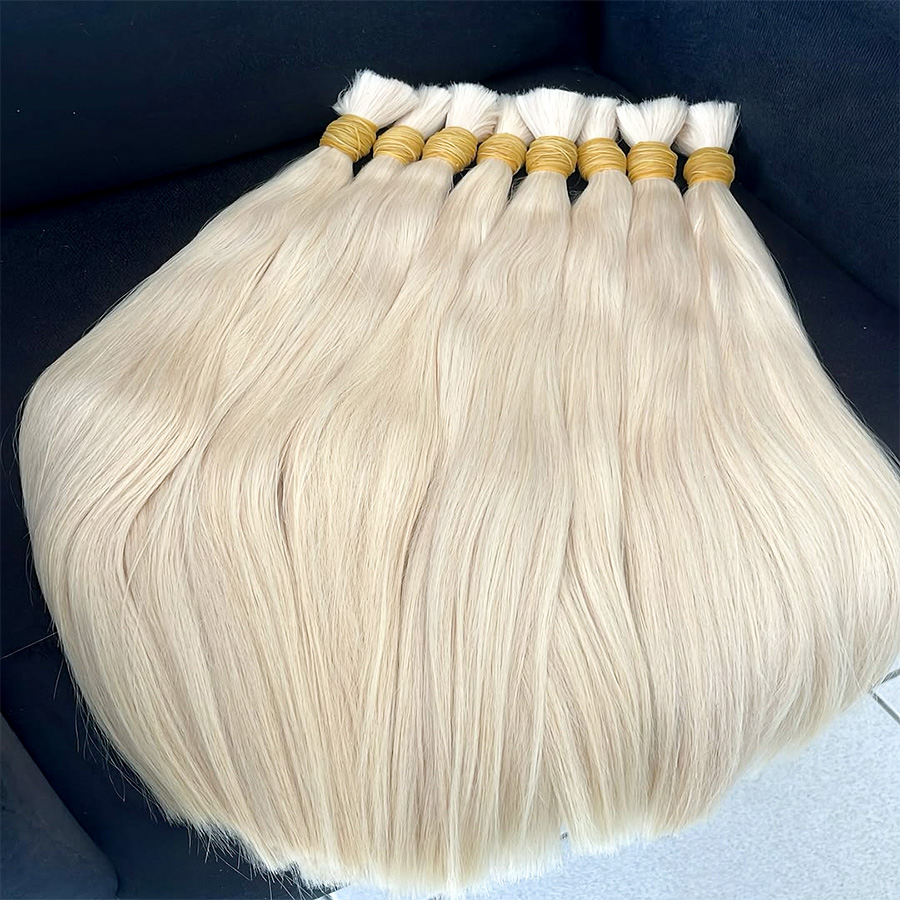Water Wave Bulk Human Hair For Braiding - 30 inç 99J # Bordo Derin