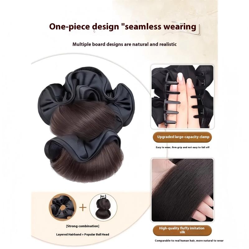Claw Clip Messy Bun Hair Piece - Kadınlar İçin Zahmetsiz Topuz Sentetik Pençe