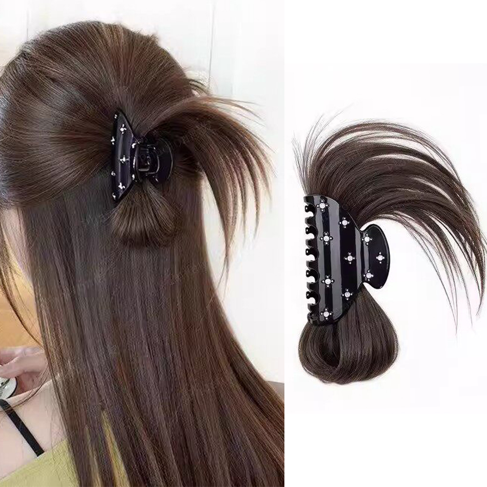 Claw Clip Messy Bun Hair Piece - Kabarık Dağınık Topuz Pençe Klip Sentetik