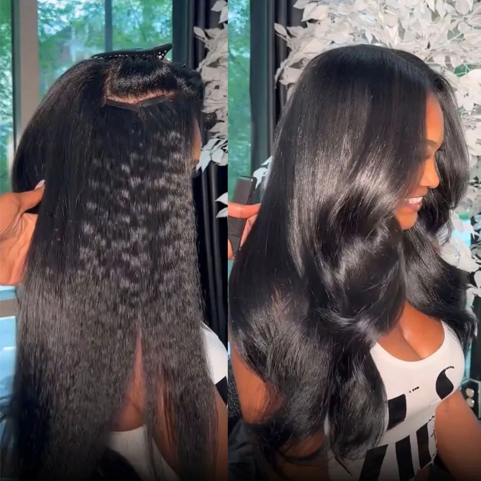 Invisible Tape In Extensions Real Hair - Saç Uzantılarında Kinky Düz Bant İnsan
