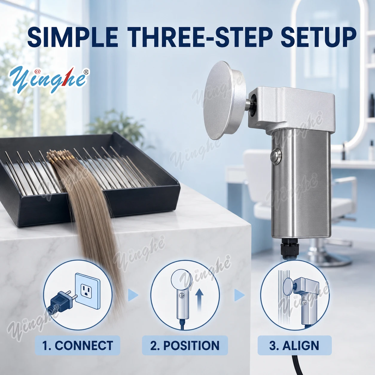 Hair Bundles - Geliştirilmiş Otomatik Saç Düzleştirici, Slider Pro
