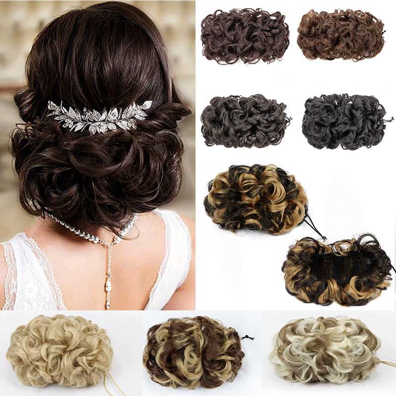 Claw Clip Messy Bun Hair Piece - Kadınlar İçin Pençe Tokalı Kıvırcık Saç