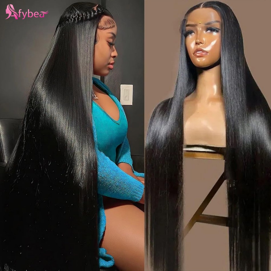 Hd Lace Frontal Wig Human Hair Pre Plucked - 40 İnç Düz İnsan Saçı Peruk