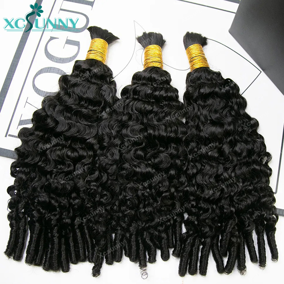 Water Wave Bulk Human Hair For Braiding - Su Dalgası Boho Örgüler İnsan Saçı