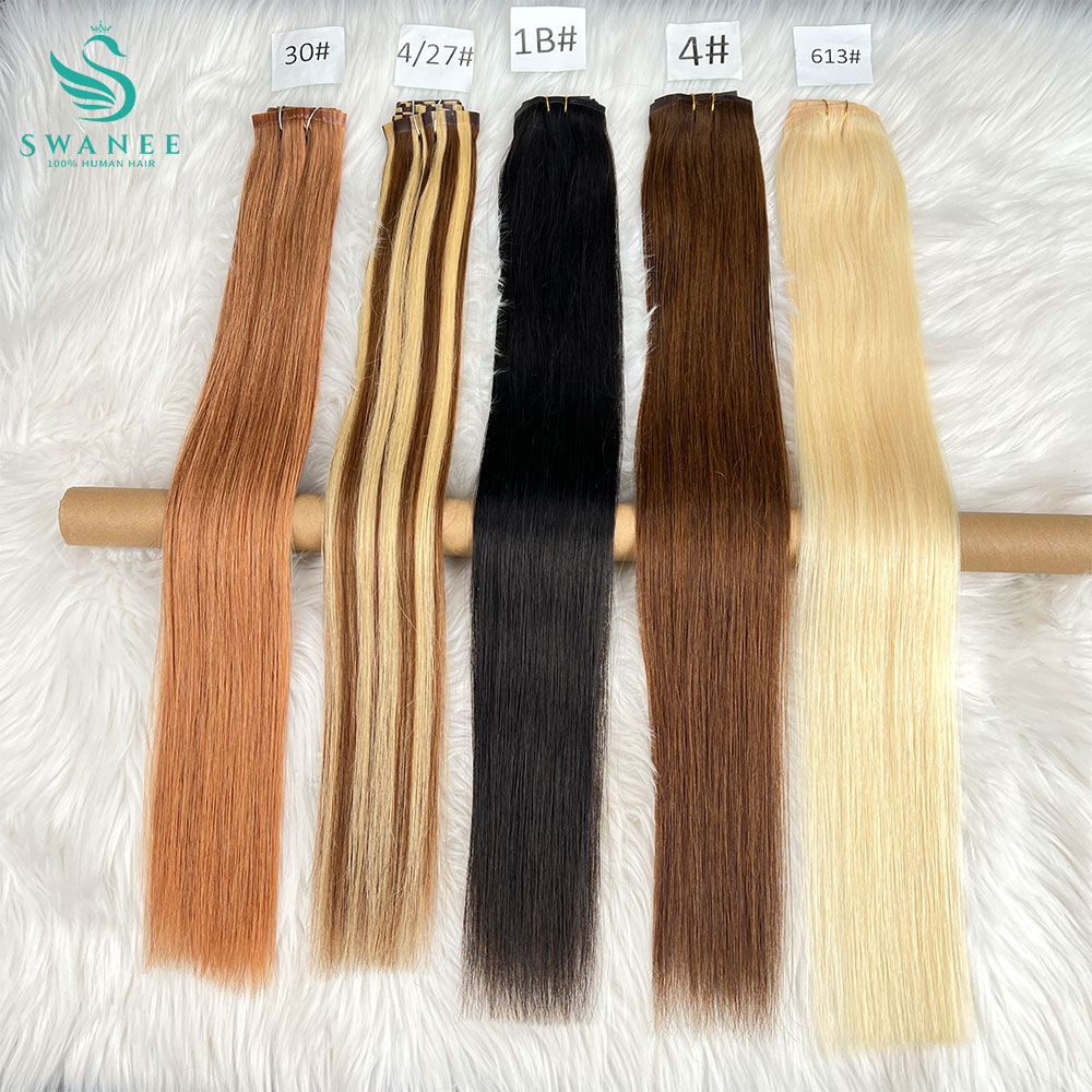 Seamless Clip In Hair Extensions Human Hair - Klipsli Saç Ekleri Gerçek Doğal Saç