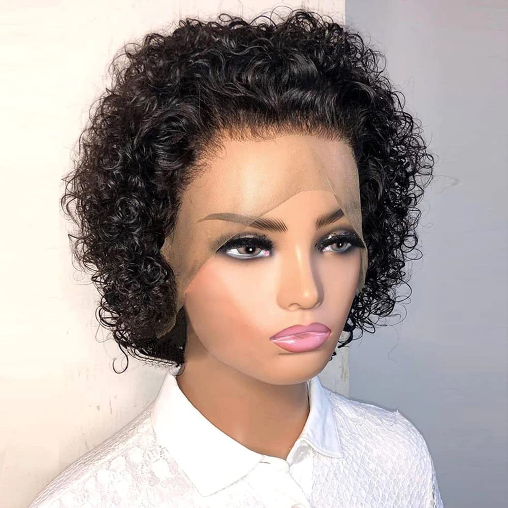 Short Pixie Cut Wig Human Hair Cheap - Pixie Kesim Peruklar 13x4 Pixie Kıvırcık