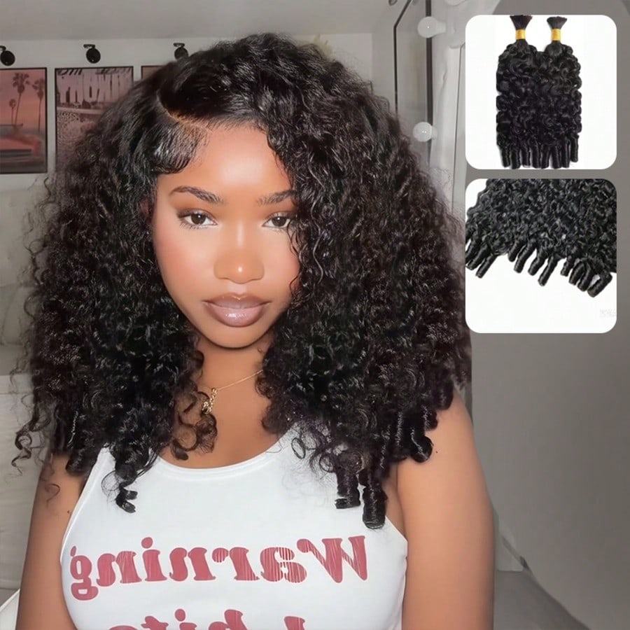 Water Wave Bulk Human Hair For Braiding - Smilegirl Burma Kıvırcık İnsan Saçı Toplu
