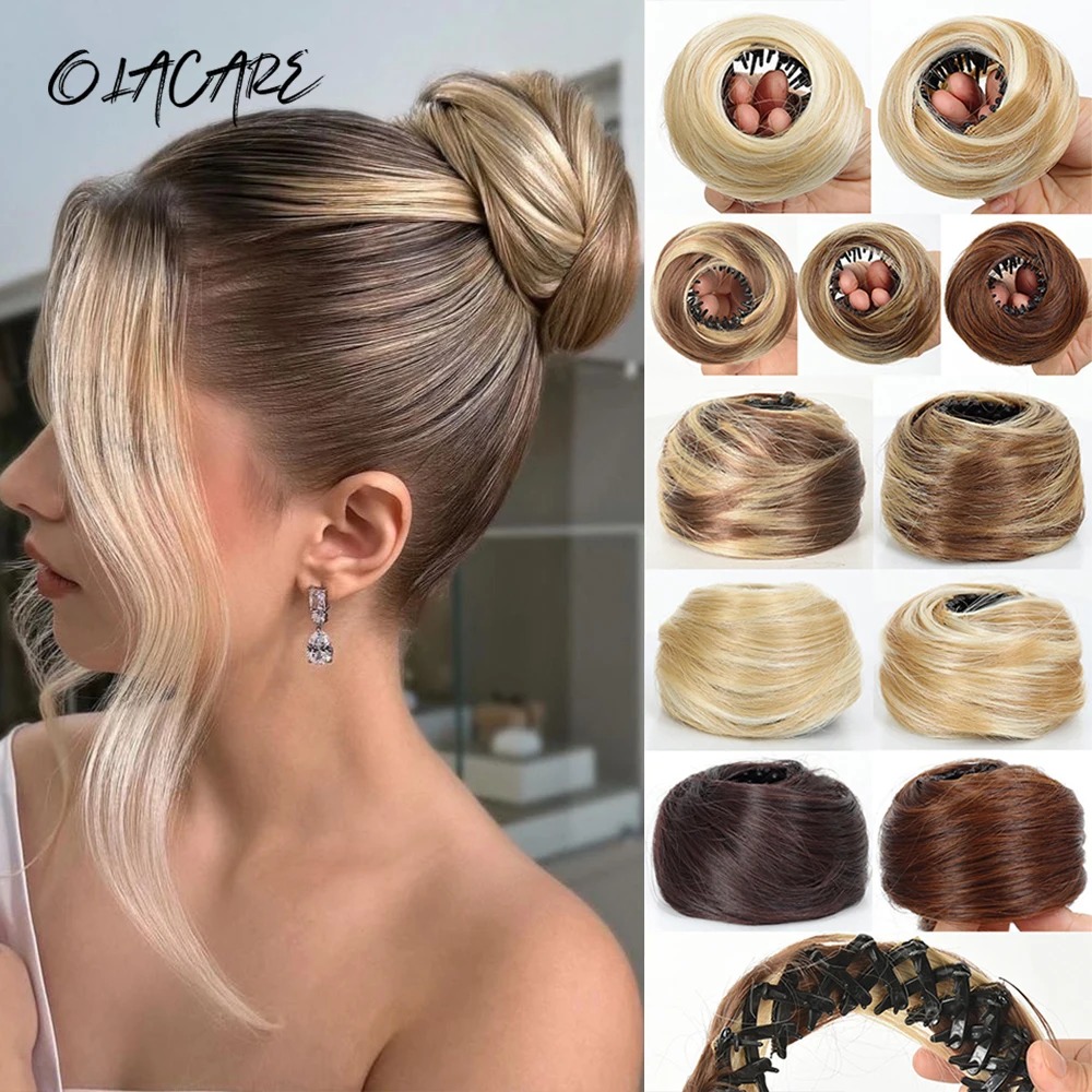 Claw Clip Messy Bun Hair Piece - Sentetik Mini Pençe Tokalı Dağınık Topuzlu