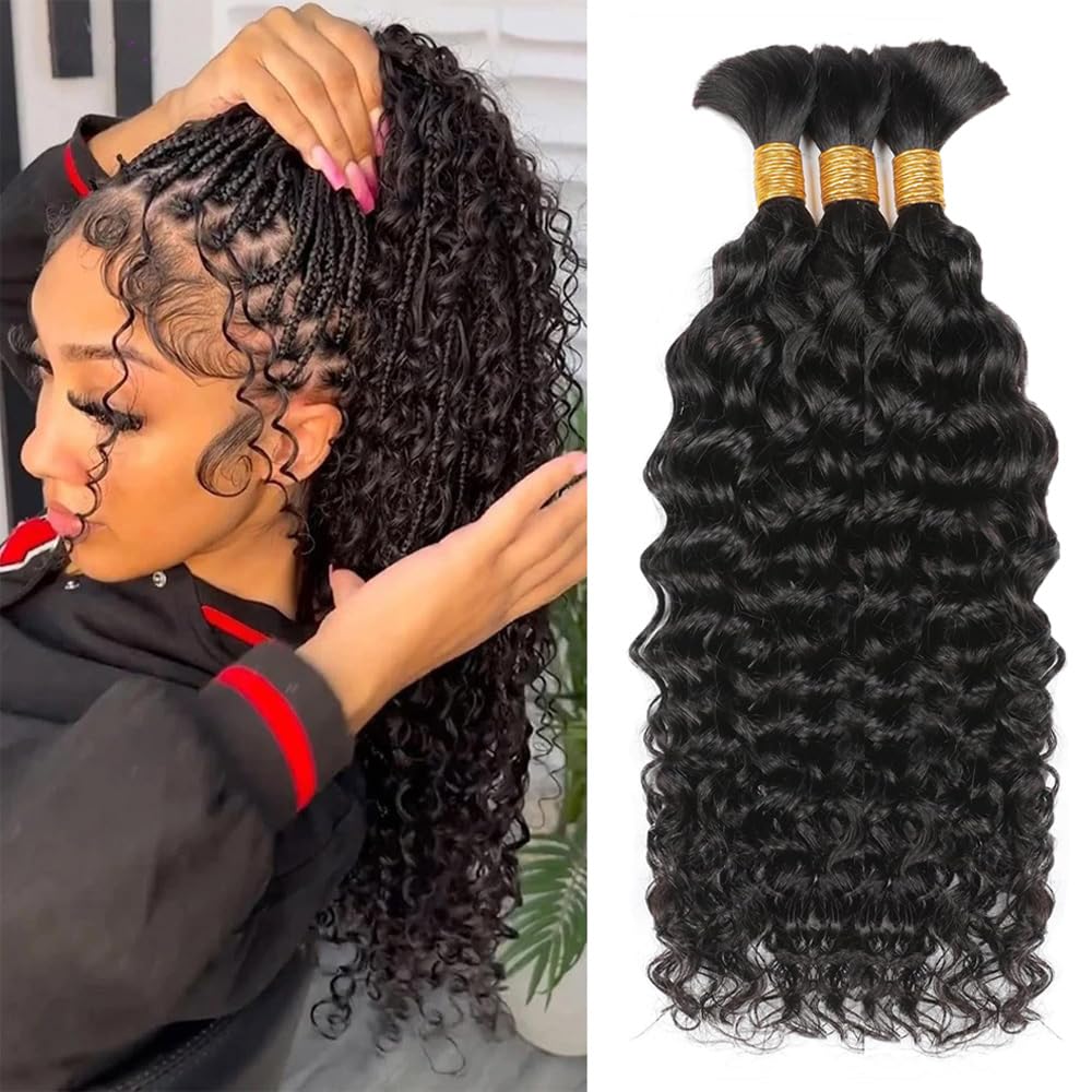 Su Dalgası Örgülü Saç İşlenmem - Water Wave Bulk Human Hair For Braiding incelemesi ve fiyatı