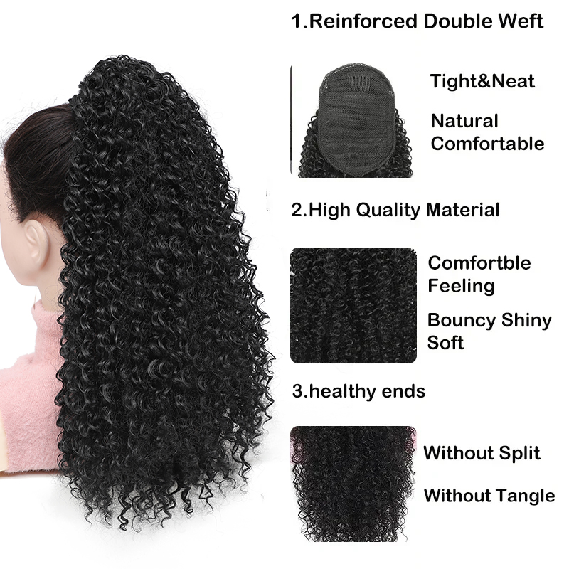 Uzun Kıvırcık İpli At Kuyruğu  - Drawstring Afro Curly Puff Ponytail incelemesi ve fiyatı