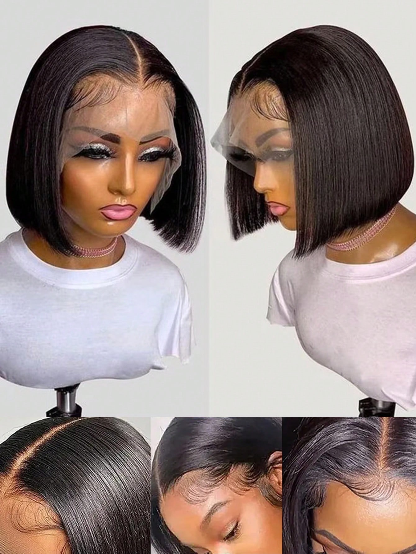 Gowik %250 Yoğunluklu 13x4 Dan - Pre Parted 13X4 Lace Front Bob Wig incelemesi ve fiyatı