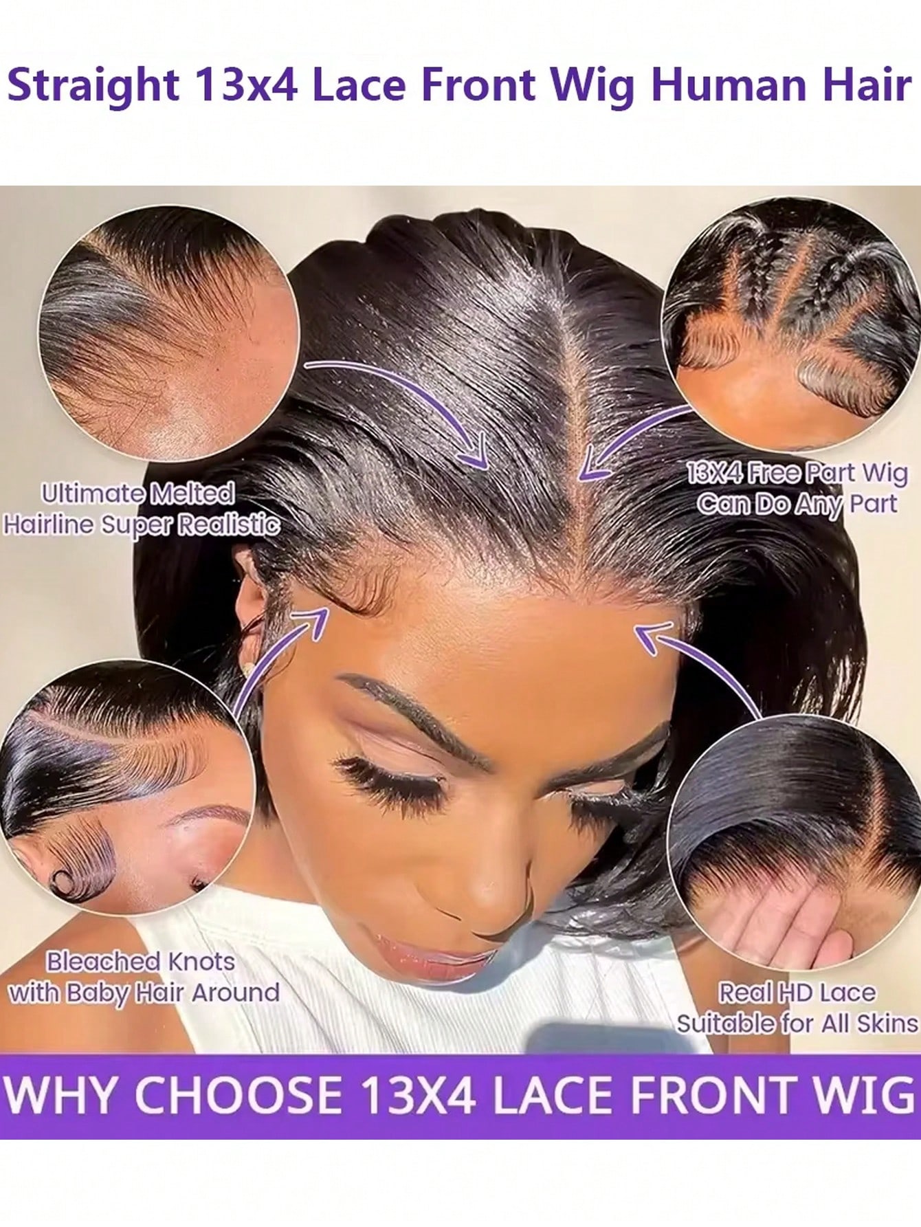 Gowik %250 Yoğunluklu 13x4 Dan - Pre Parted 13X4 Lace Front Bob Wig incelemesi ve fiyatı