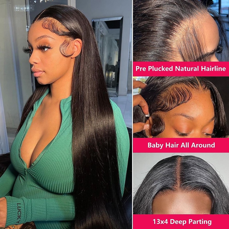 Düz İnsan Saçı Perukları Yapış - Hd Lace Frontal Wig Human Hair Pre Plucked incelemesi ve fiyatı