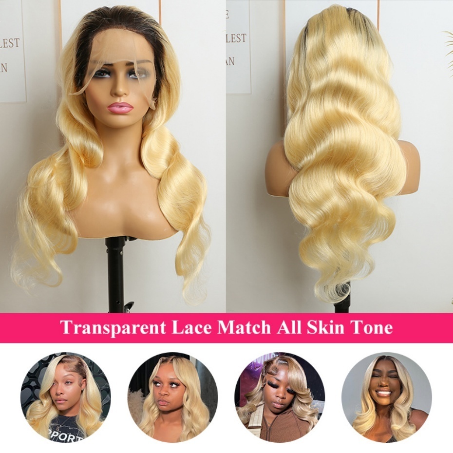 1B 613 Sarı Ombre Gerçek Saç P - 613 Blonde Body Wave Lace Front Wig incelemesi ve fiyatı