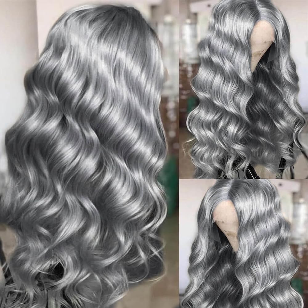 Cosplay Vücut Dalga Gümüş Gri  - 613 Blonde Body Wave Lace Front Wig incelemesi ve fiyatı
