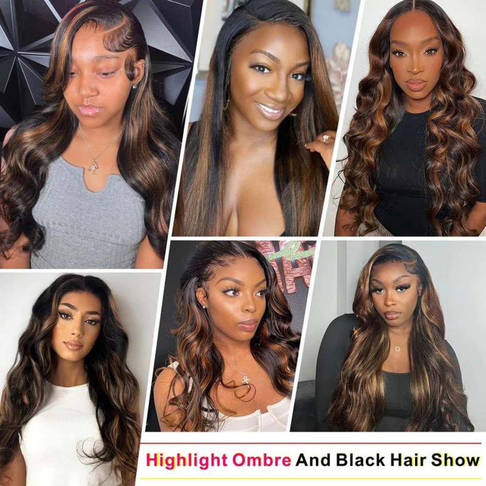 P1B30 Highlight Ombre Vücut Da - Human Hair Wigs incelemesi ve fiyatı