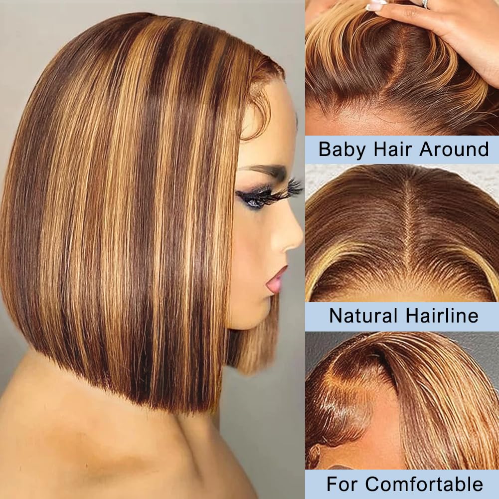 Bob Peruk Gerçek Saç 13x4 HD D - Pre Parted 13X4 Lace Front Bob Wig incelemesi ve fiyatı