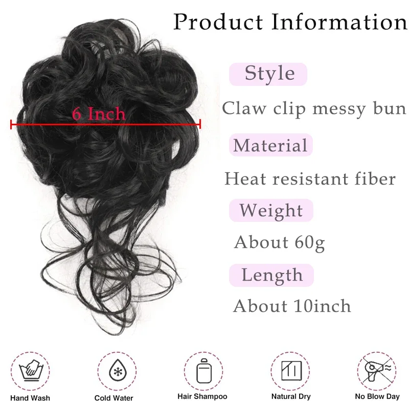 Kadınlar için dağınık saç topu - Claw Clip Messy Bun Hair Piece incelemesi ve fiyatı