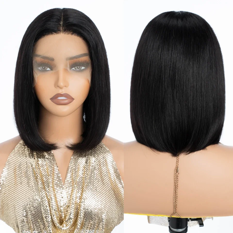 Düz Kısa Bob Peruk Gerçek Saç  - Glueless Wear And Go Human Hair Wig incelemesi ve fiyatı