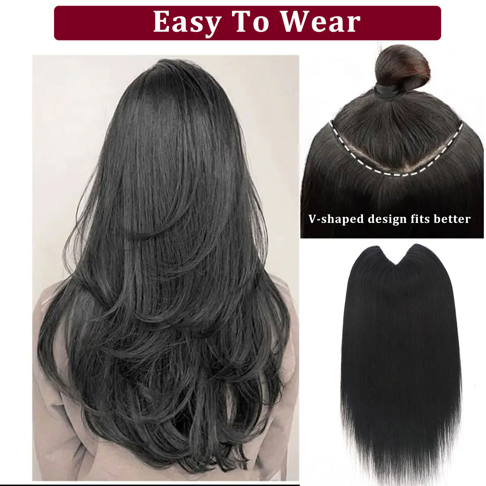 V Şeklinde Klipsli Gerçek Saç  - Seamless Clip In Hair Extensions Human Hair incelemesi ve fiyatı