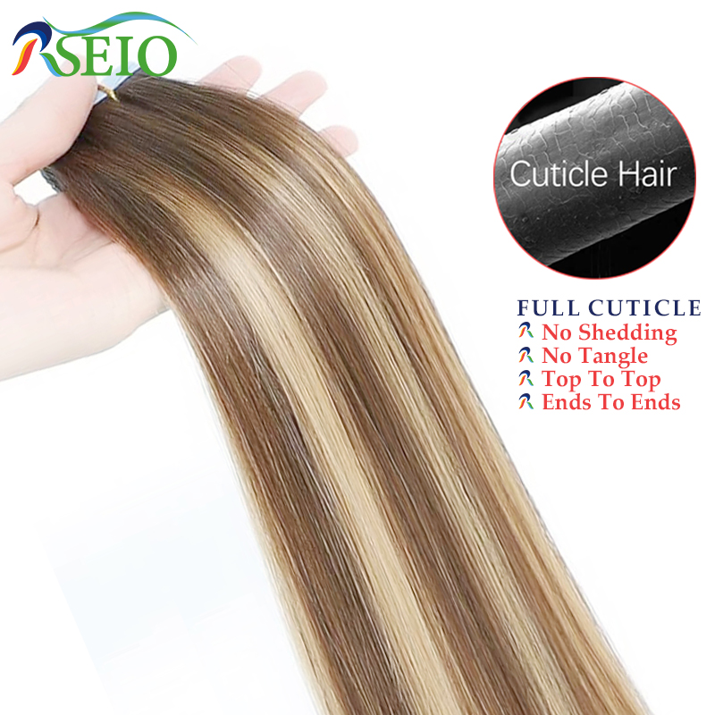 RSEIO düz bant içinde insan sa - Invisible Tape In Extensions Real Hair incelemesi ve fiyatı