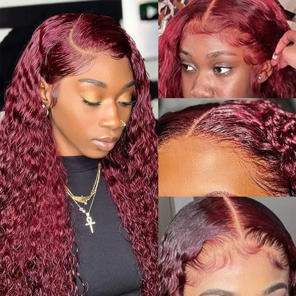 99J Bordo Renkli Derin Dalgalı - Human Hair Wigs incelemesi ve fiyatı