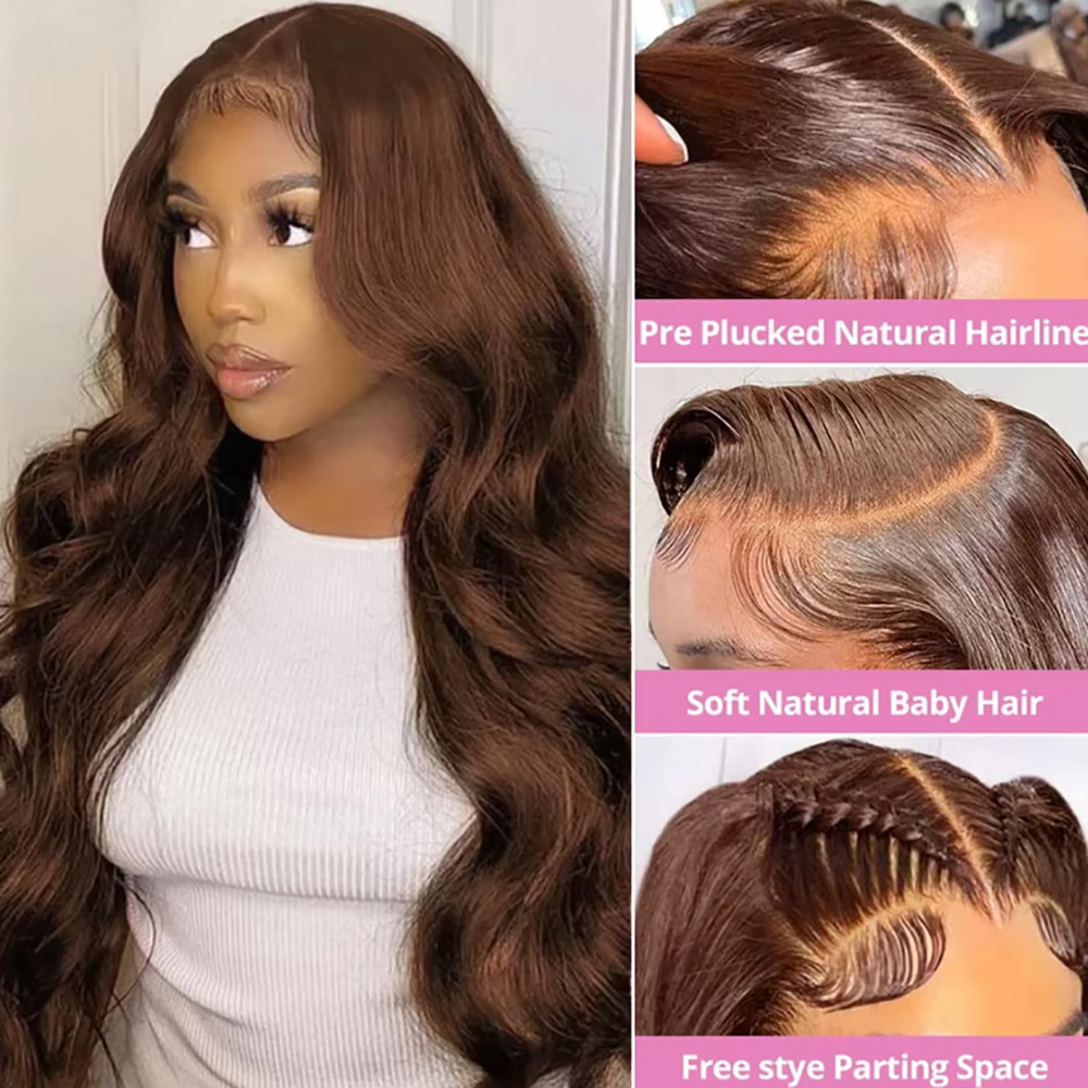 Çikolata # 4'lü Body Wave Peru - Hd Lace Frontal Wig Human Hair Pre Plucked incelemesi ve fiyatı