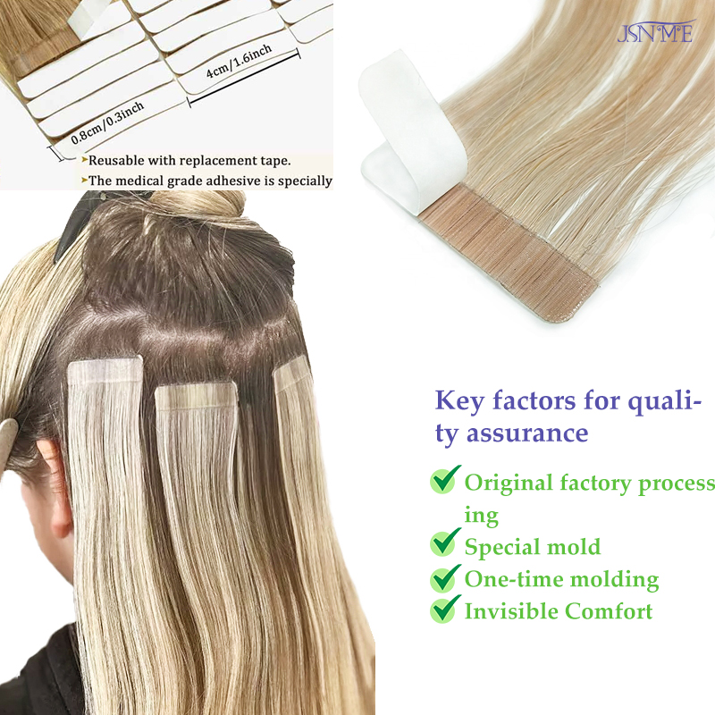 JSNME Bantlı Saç Uzatma 100% G - Invisible Tape In Extensions Real Hair incelemesi ve fiyatı