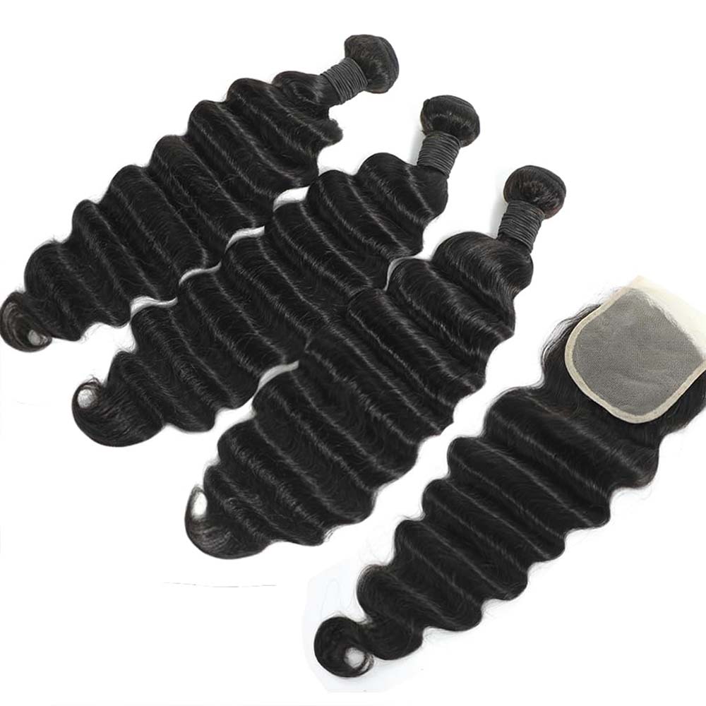 Ham, Düzgün Olmayan Derin Dalg - Deep Wave 3 Bundles With Closure incelemesi ve fiyatı
