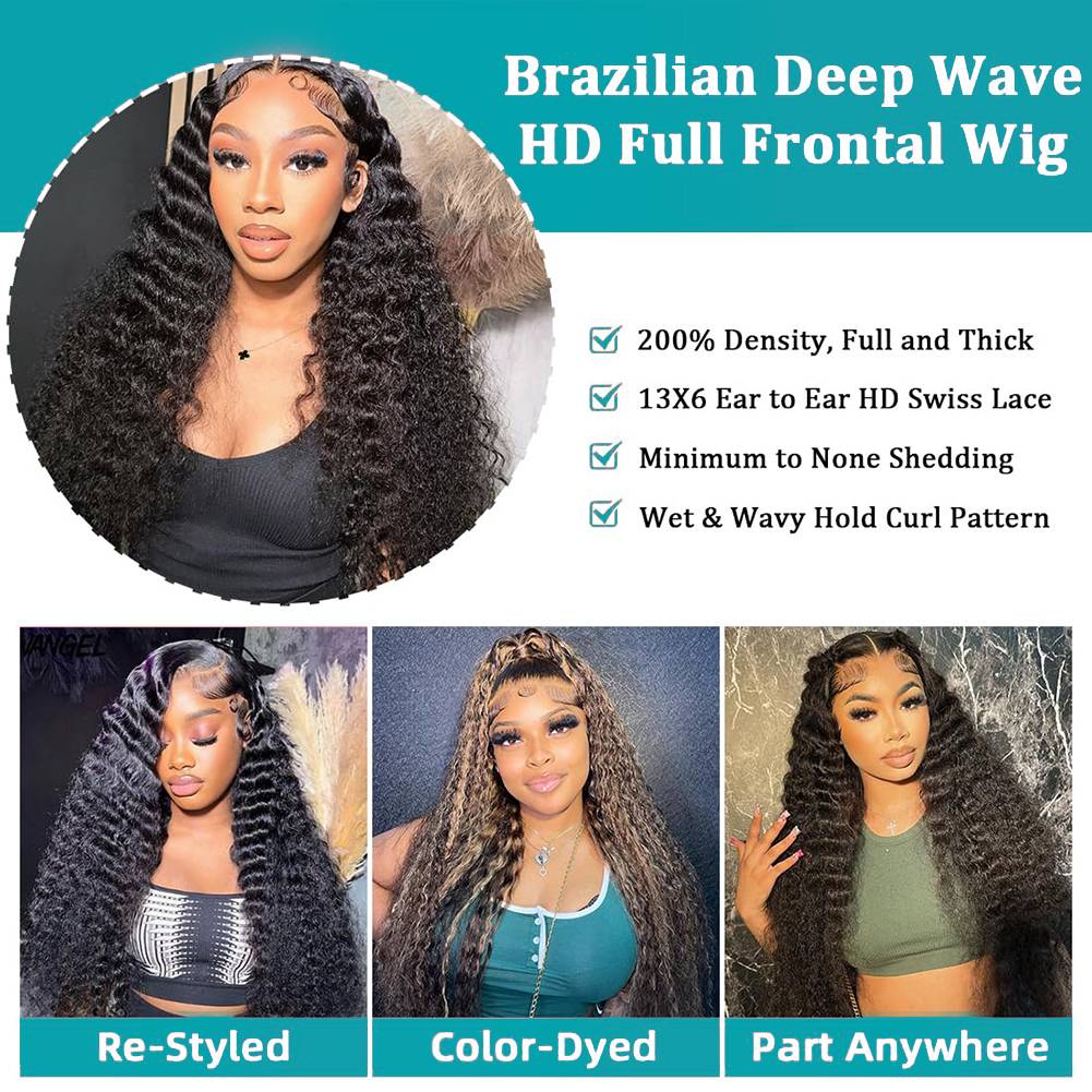 40 46 İnç Derin Dalga 13x6 13x - Lace Front Wigs incelemesi ve fiyatı