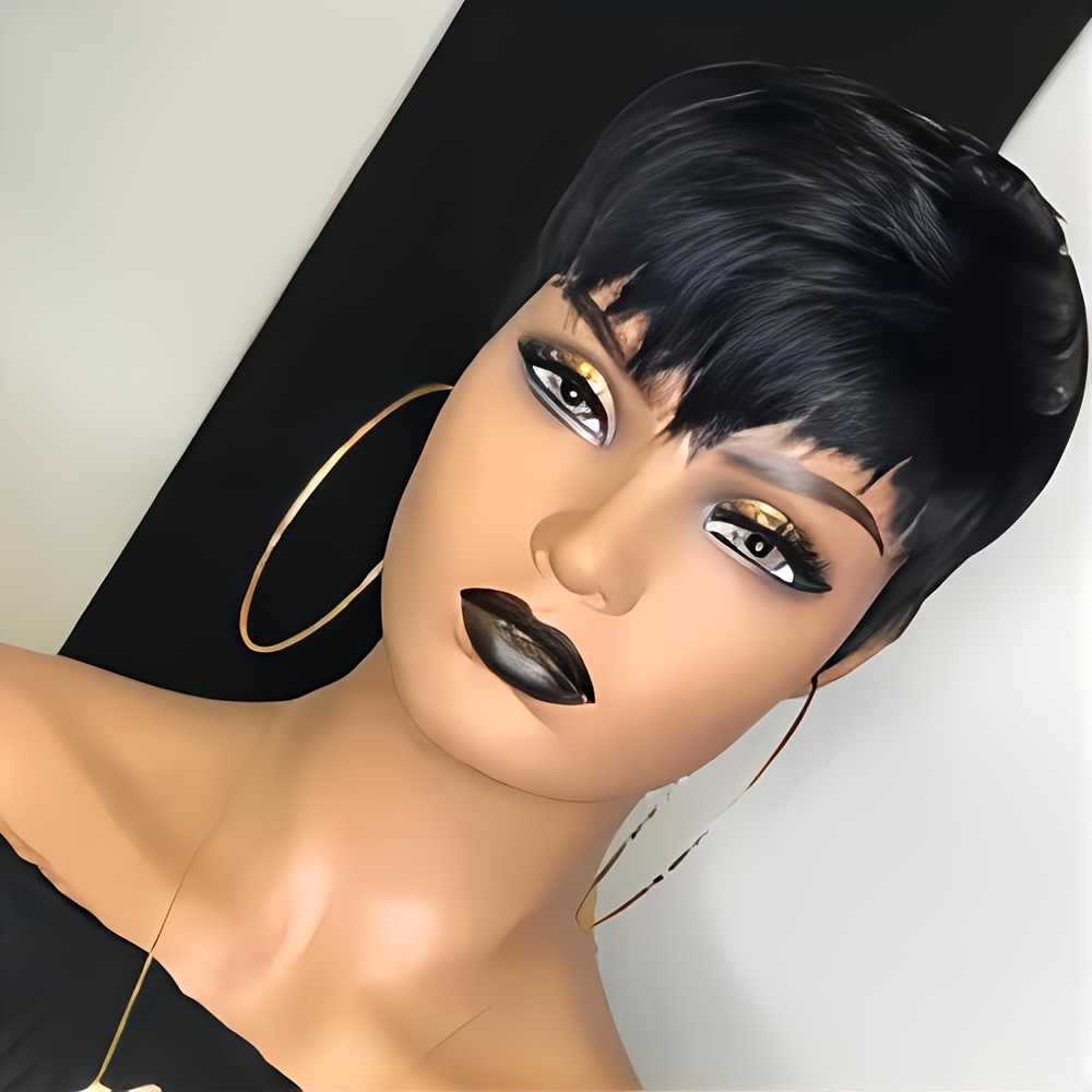 Kısa Pixie Peruk İnsan Saç Kat - Short Pixie Cut Wig Human Hair Cheap incelemesi ve fiyatı