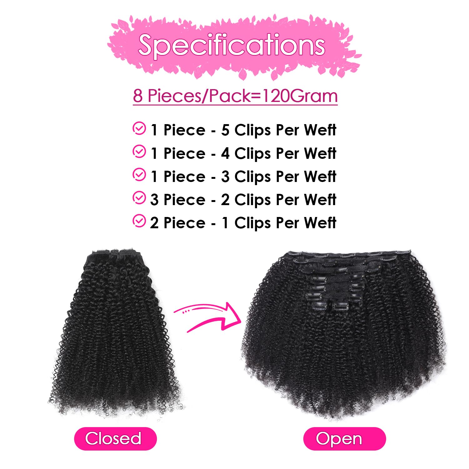 Afro Kıvırcık Klipsli Gerçek R - Seamless Clip In Hair Extensions Human Hair incelemesi ve fiyatı