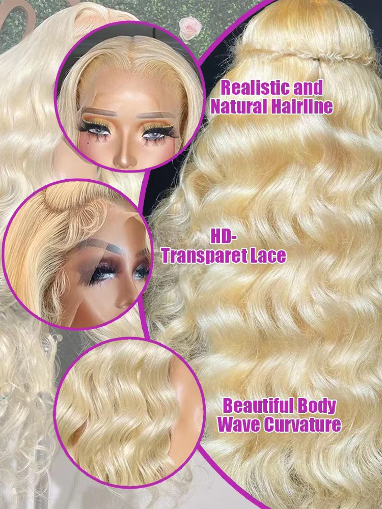 30 40 İnç 613 Bal Sarısı Rengi - 613 Blonde Body Wave Lace Front Wig incelemesi ve fiyatı