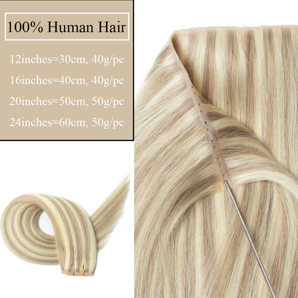 Sarı Enjekte Edilmiş Delikli A - Invisible Tape In Extensions Real Hair incelemesi ve fiyatı