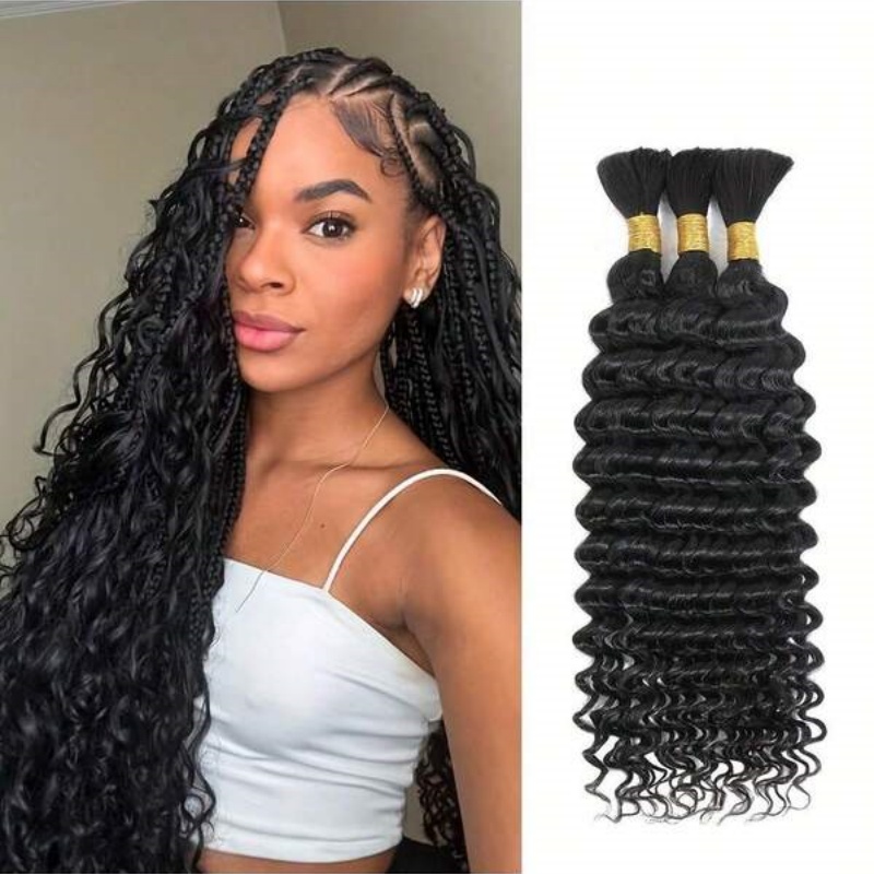2 Paket Su Dalgası Toplu İnsan - Water Wave Bulk Human Hair For Braiding incelemesi ve fiyatı