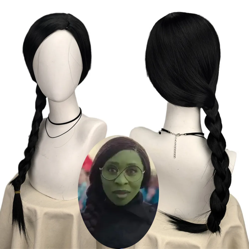 Kötü Elphaba Peruk Kadın Kızla - Synthetic Braided Wigs For Black Women incelemesi ve fiyatı