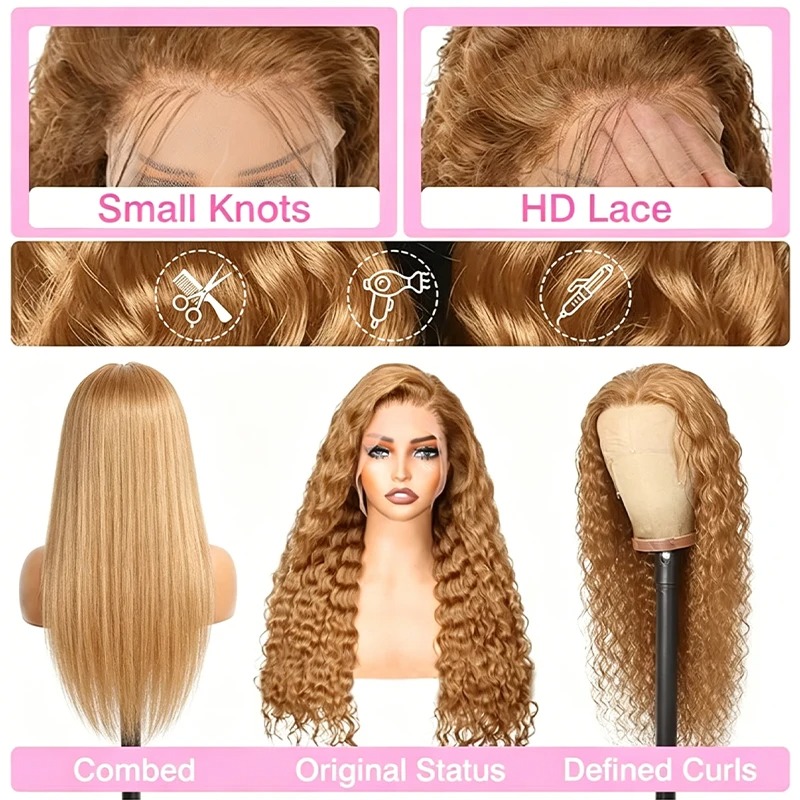 34 38 inç Bal Sarısı Peruk Ger - Hd Lace Frontal Wig Human Hair Pre Plucked incelemesi ve fiyatı