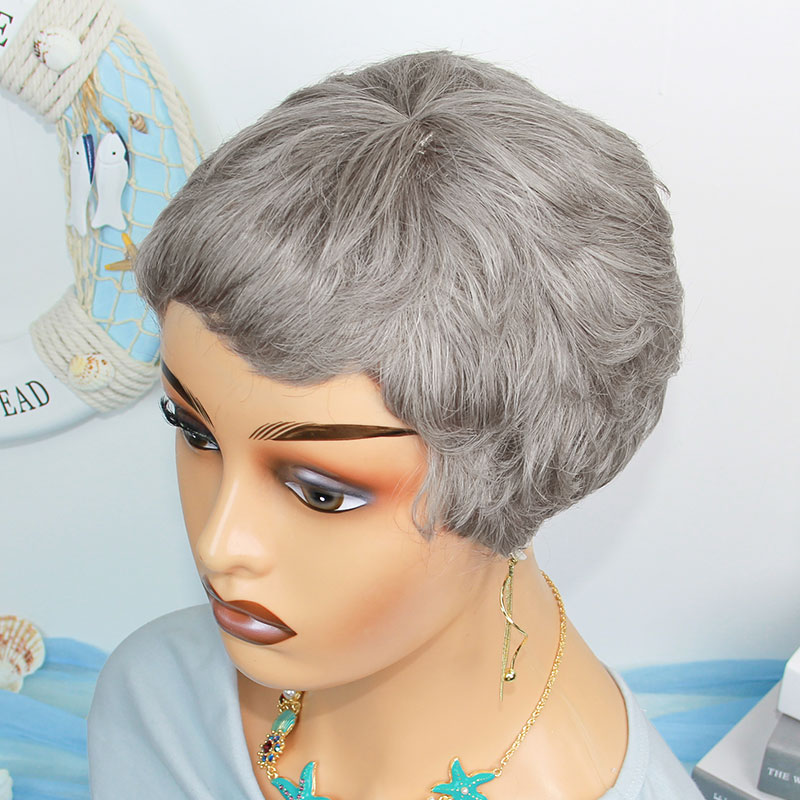 Kısa Düz İnsan Saçı Perukları  - Short Pixie Cut Wig Human Hair Cheap incelemesi ve fiyatı