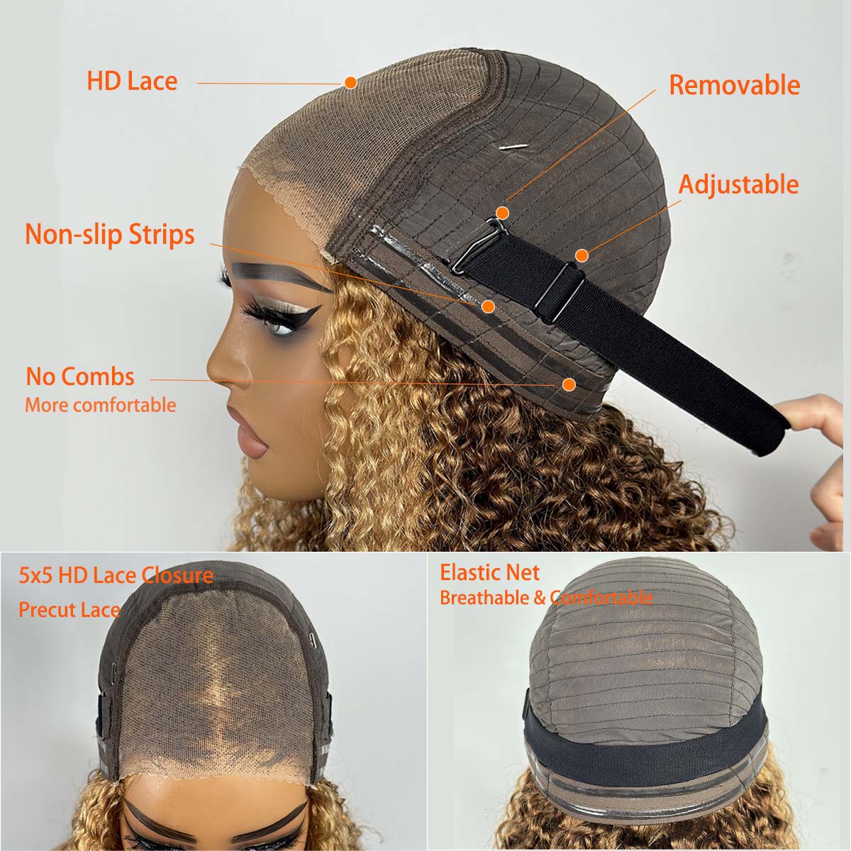 Wear & Go Peruk P427 Bal Sarıs - Glueless Wear And Go Human Hair Wig incelemesi ve fiyatı