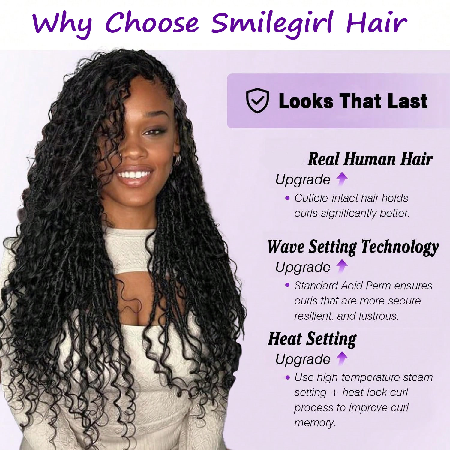 Smilegirl Burma Kıvırcık İnsan - Water Wave Bulk Human Hair For Braiding incelemesi ve fiyatı